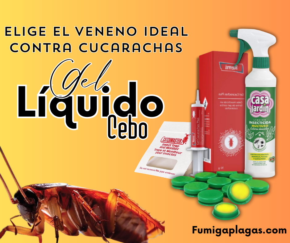 Veneno para Cucarachas: Líquido, Gel o Cebo en 2025